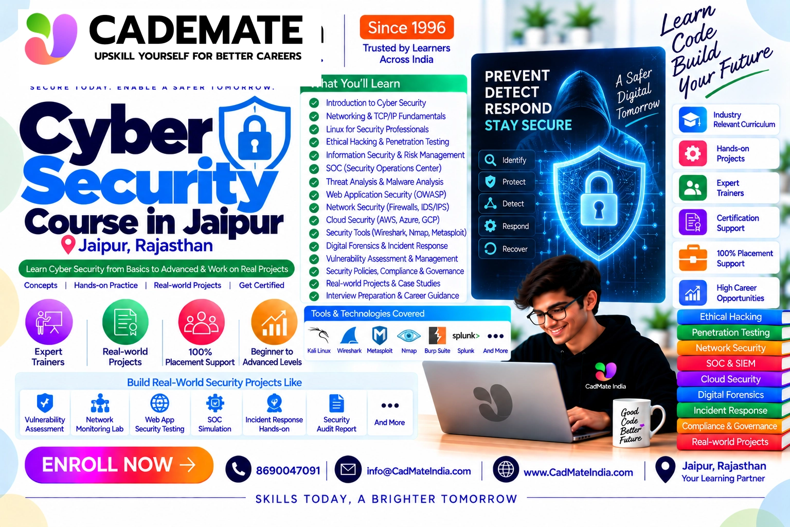 Cyber Security course in Jaipur at CadMate India